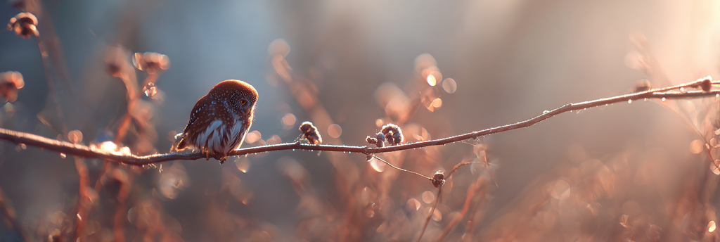 Kleiner Vogel Auf Einem Zweig Im Warmen Naturlicht Mit Bokeh Hintergrund | Voegel | Tiere