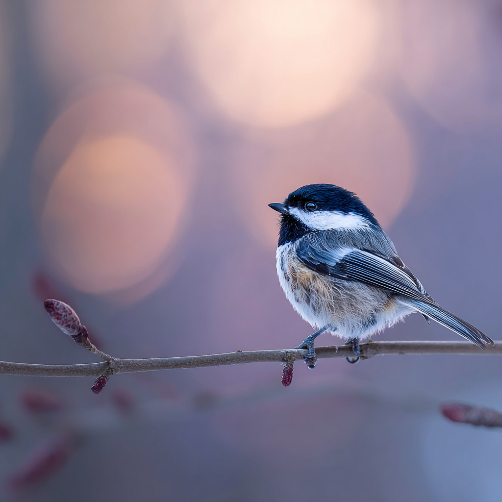 Kleiner Vogel Auf Einem Zweig Mit Unscharfem Hintergrund | Voegel | Tiere