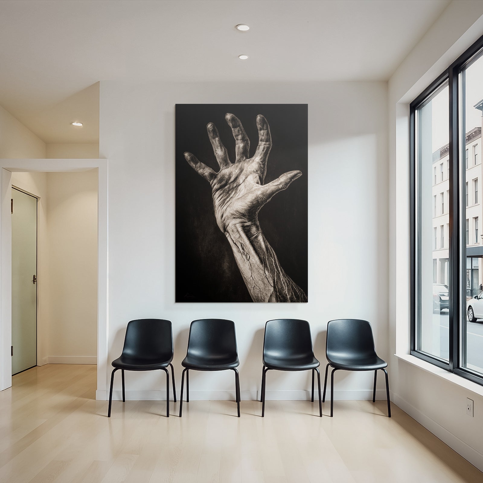 Hand In Dramatischer Pose Emotionale Darstellung Schwarz Weiss | Haende und Gestik | Menschen und Emotionen