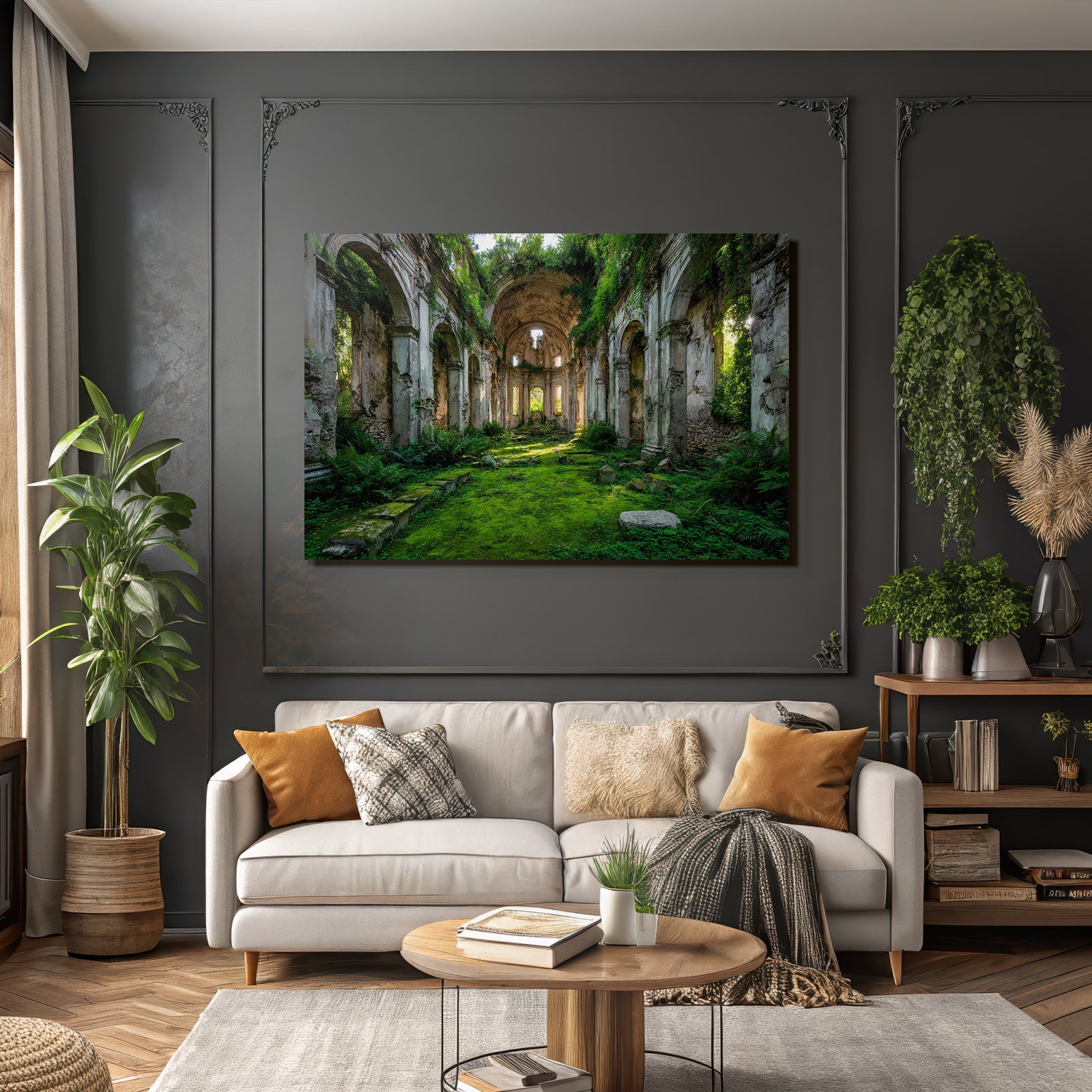 Verfallene Mit Naturgewalt Und Grünem Wachstum | Lost Places | Architektur