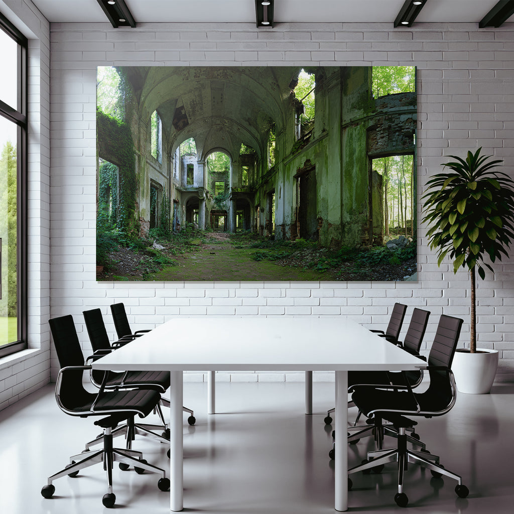 Verlassene Gebaeude Mit Natur Im Innenraum Haunting Atmosphäre | Lost Places | Architektur