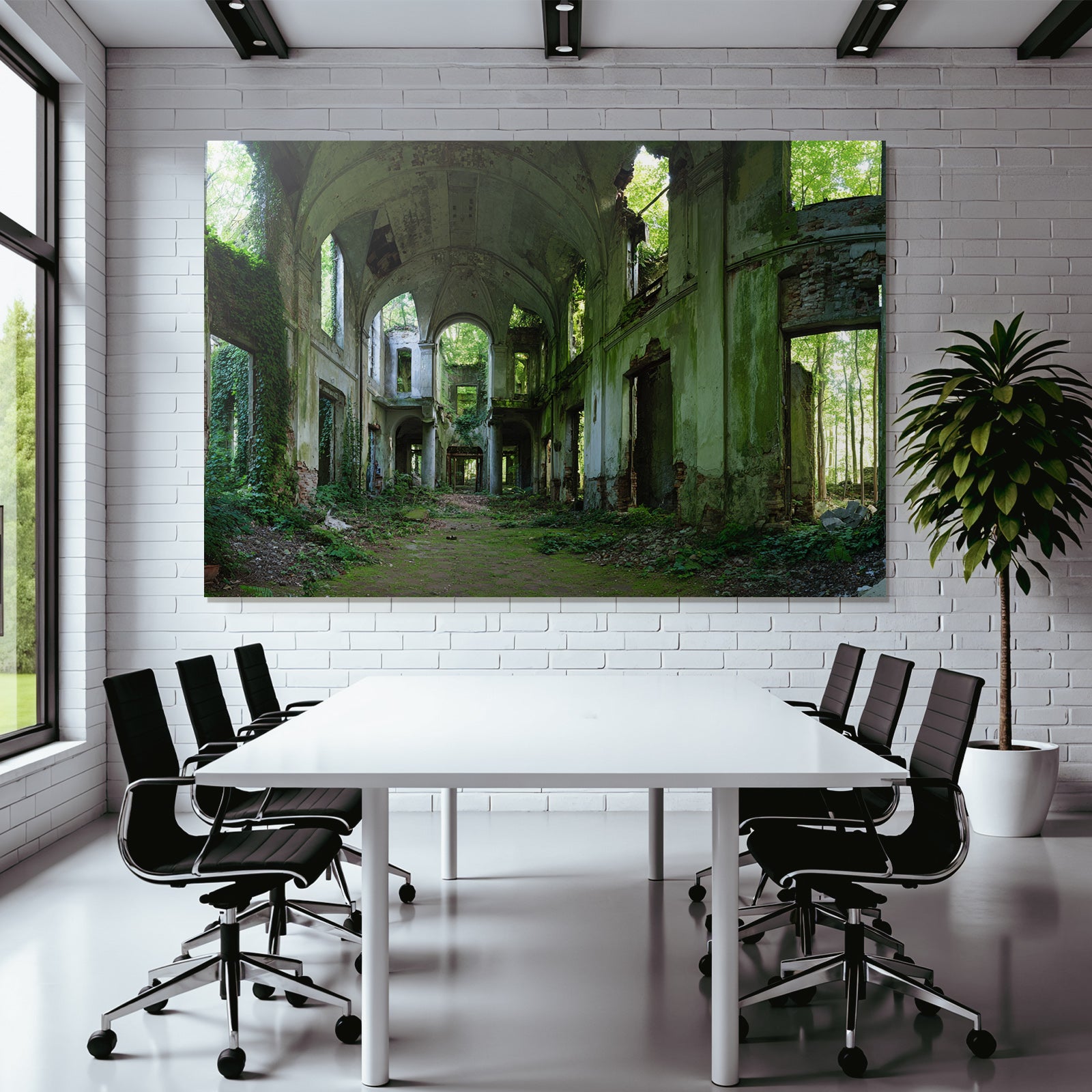 Verlassene Gebaeude Mit Natur Im Innenraum Haunting Atmosphäre | Lost Places | Architektur
