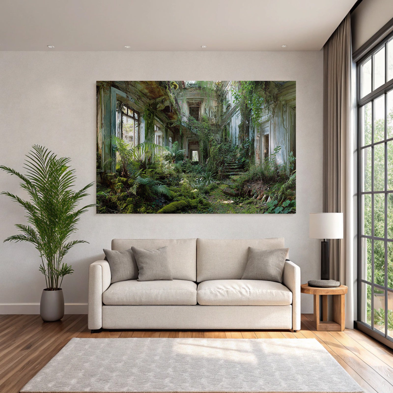 Verlassene Innenansicht Natur Reclaiming | Lost Places | Architektur