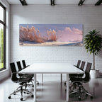 Ruhige Winterlandschaft Mit Gras Und Pastellfarbenem Himmel | Duenen und Heide | Landschaften