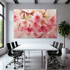Aquarell Von Kirschblüten Im Frühling