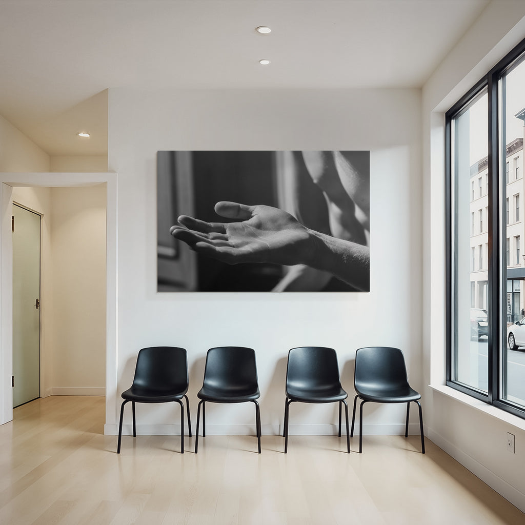 Hand In Entspannter Position Sw Fotografie | Haende und Gestik | Menschen und Emotionen