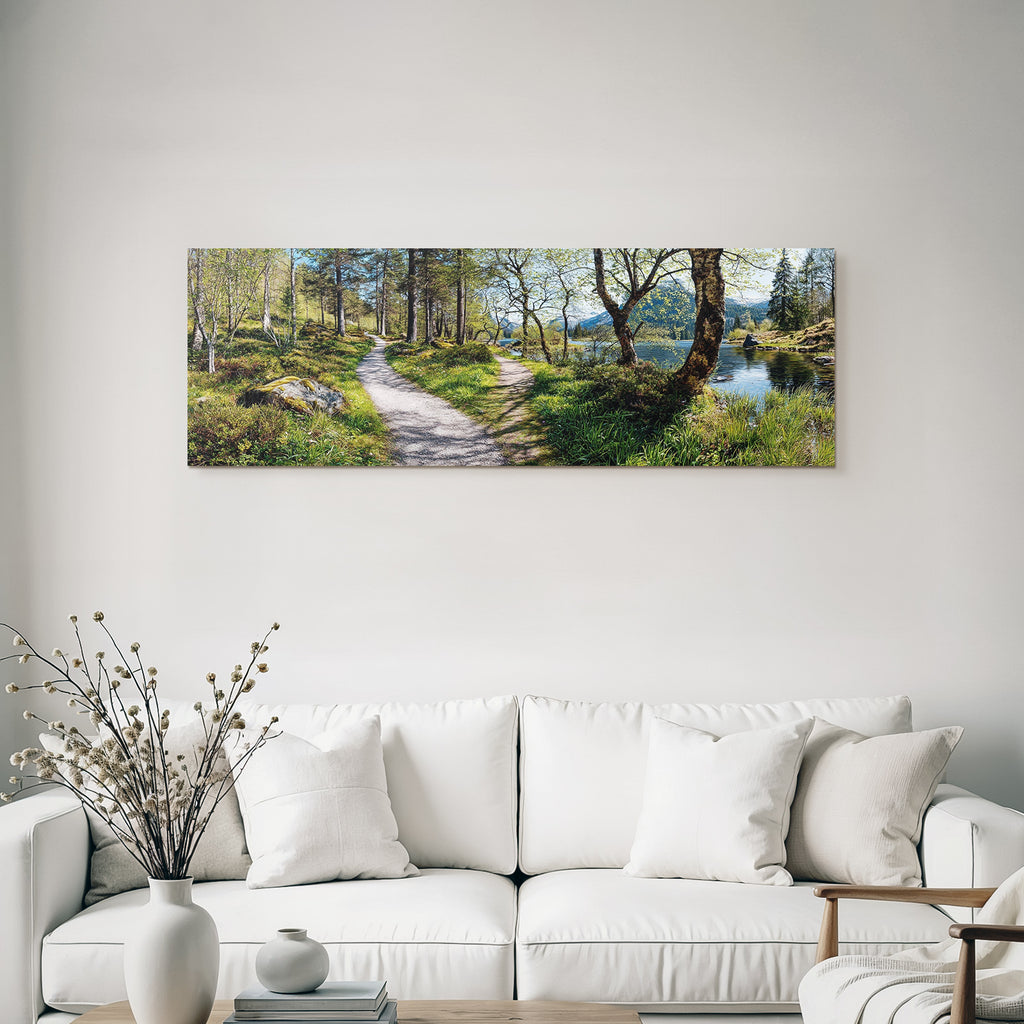 Ruhige Wald Path Mit Ruhigem Wasser Picturesque Natur Erleben | Duenen und Heide | Landschaften