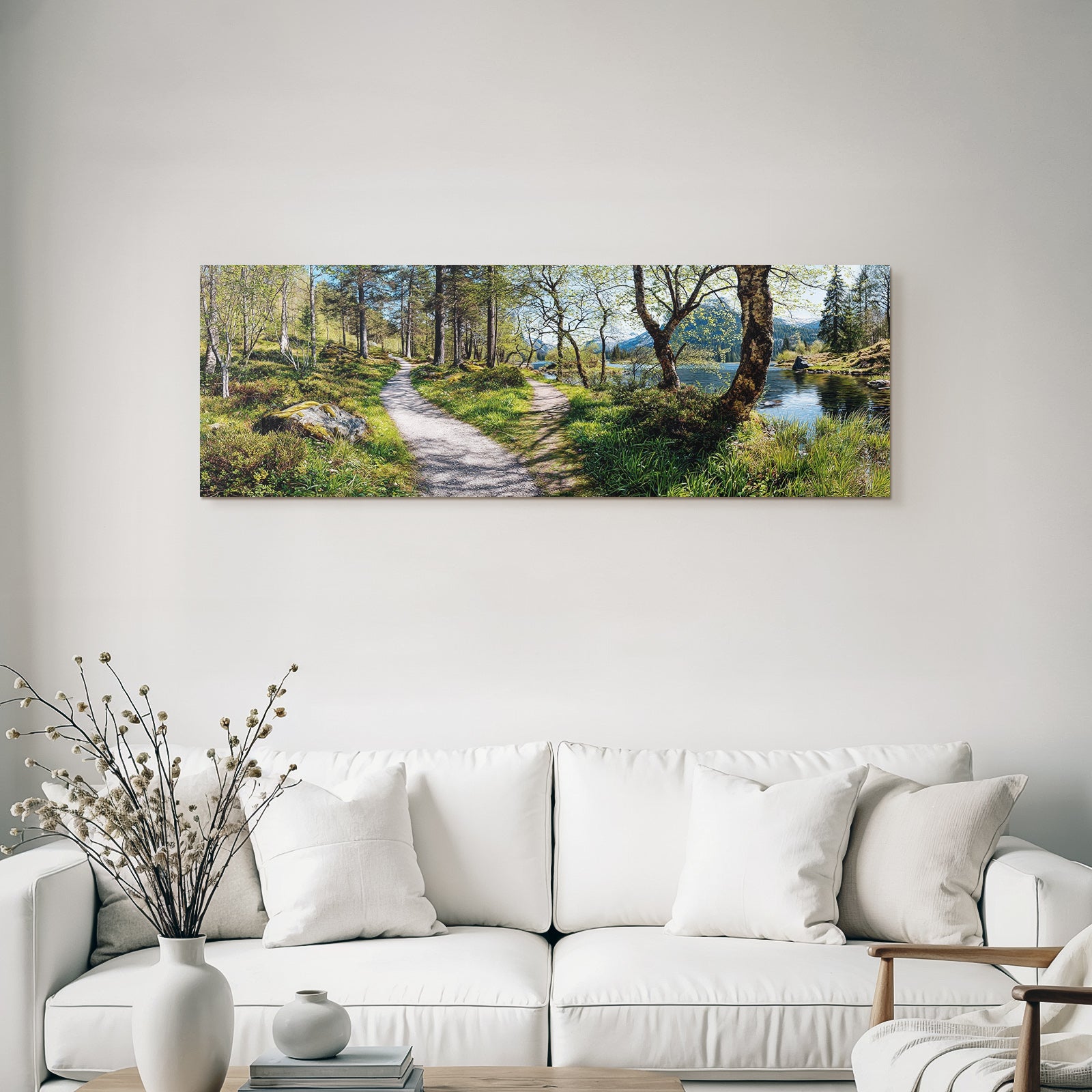 Ruhige Wald Path Mit Ruhigem Wasser Picturesque Natur Erleben | Duenen und Heide | Landschaften