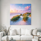 Ruhiger Strand Landschaft Bei Sonnenuntergang | Duenen und Heide | Landschaften