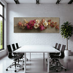 Trocken Retro Flowers Arrangement Vibrante Farben Kunstvolles Komposition
