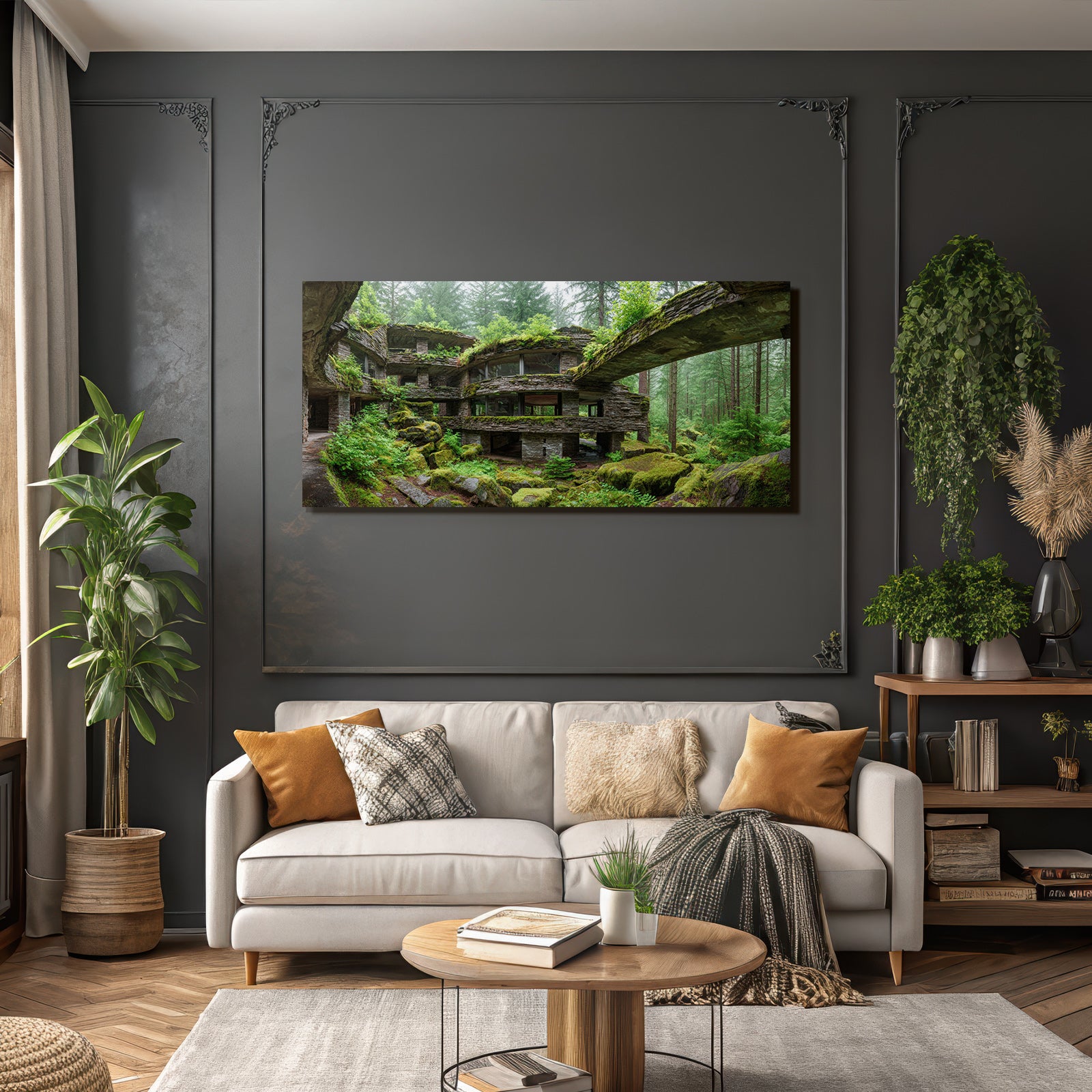 Moderne Im Wald Harmonische Naturbeziehung | Lost Places | Architektur