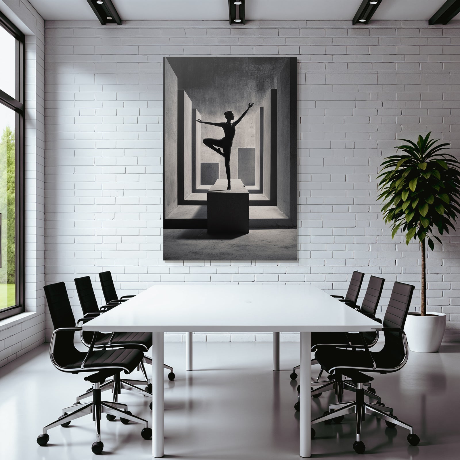 Yoga Meditation Tänzer In Der Pose Vor Abstraktem Architektur Hintergrund | Yoga und Meditation | Themen und Hobbys