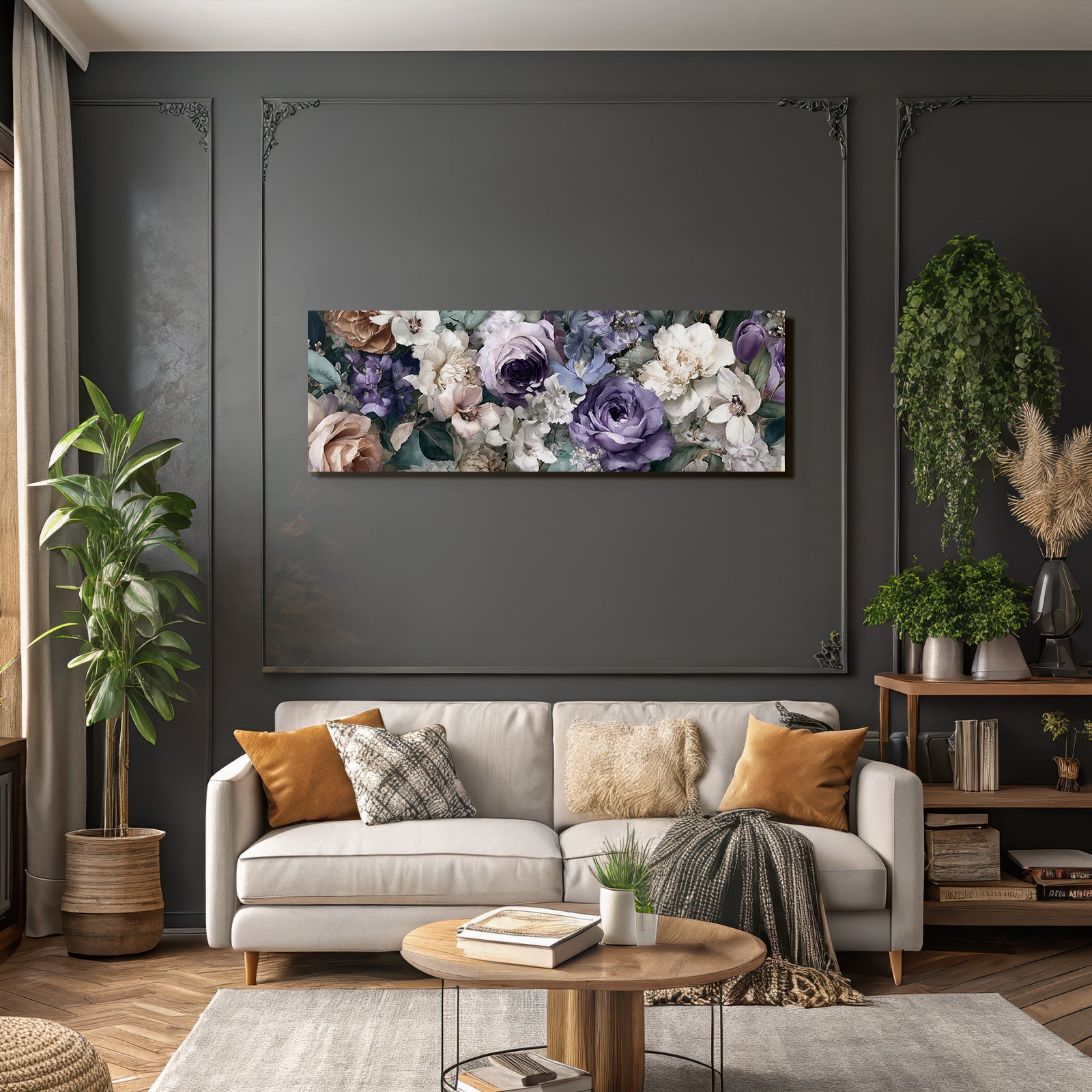 Florale Komposition In Pastellfarben