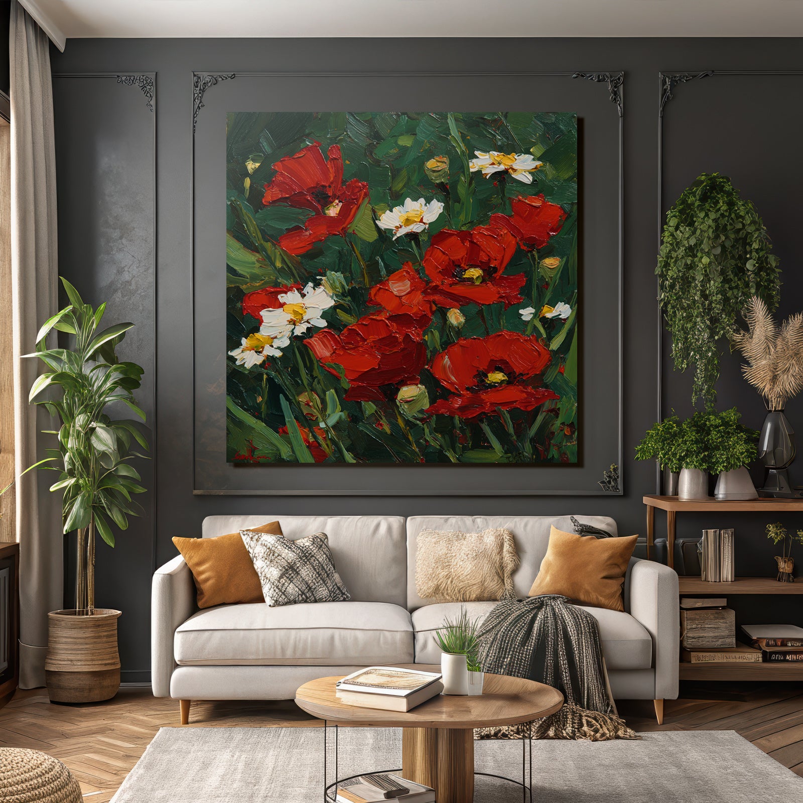 Bild Mit Mohn Und Gänseblümchen