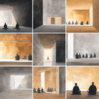 Yoga Meditation Ruhige Minimalistische Illustrationen Meditation Und Reflexion | Yoga und Meditation | Themen und Hobbys