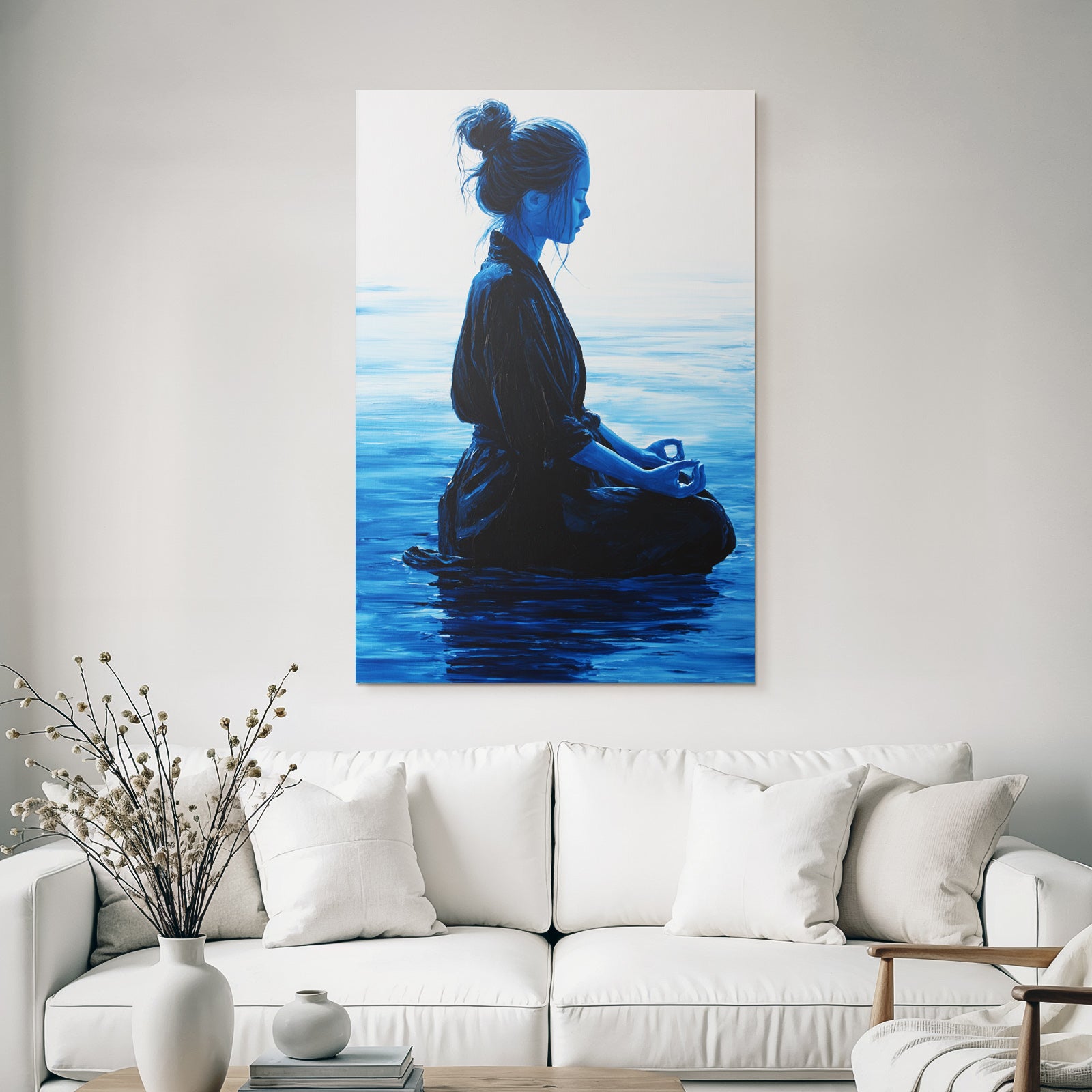 Yoga Meditation Frau In Meditativer Posen Auf Dem Wasser Meditation Introspektion | Yoga und Meditation | Themen und Hobbys