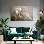 Trocken Retro Flowers Getrocknete Anfang Rustikales Arrangement
