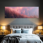 Ruhige Landschaft Grasstadt Skyline Sunset | Duenen und Heide | Landschaften
