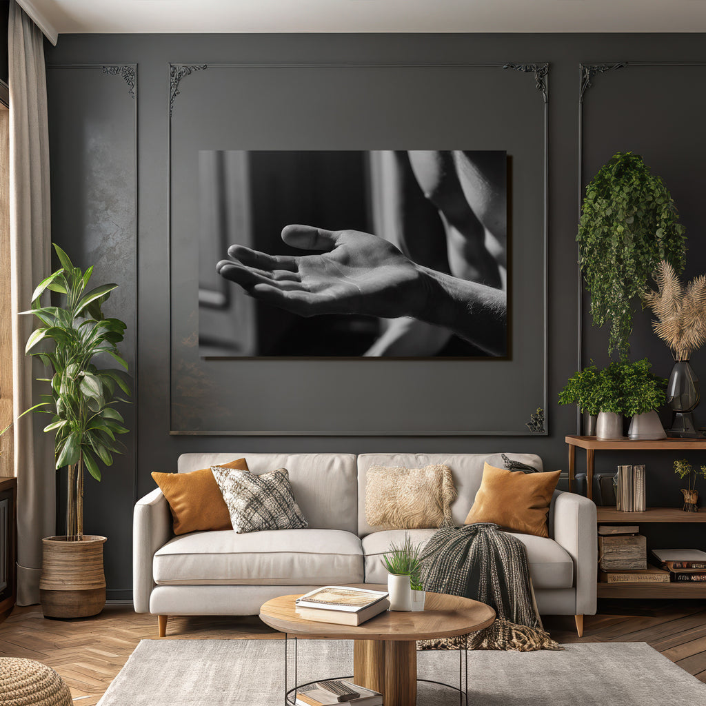 Hand In Entspannter Position Sw Fotografie | Haende und Gestik | Menschen und Emotionen