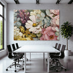 Trocken Retro Flowers Impressionen Naheaufnahme Von Farbevollen Blüten Mit Texturiertem Stil