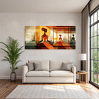Yoga Meditation Abstrakte Meditation Figuren Ruhe Innenarchitektur | Yoga und Meditation | Themen und Hobbys