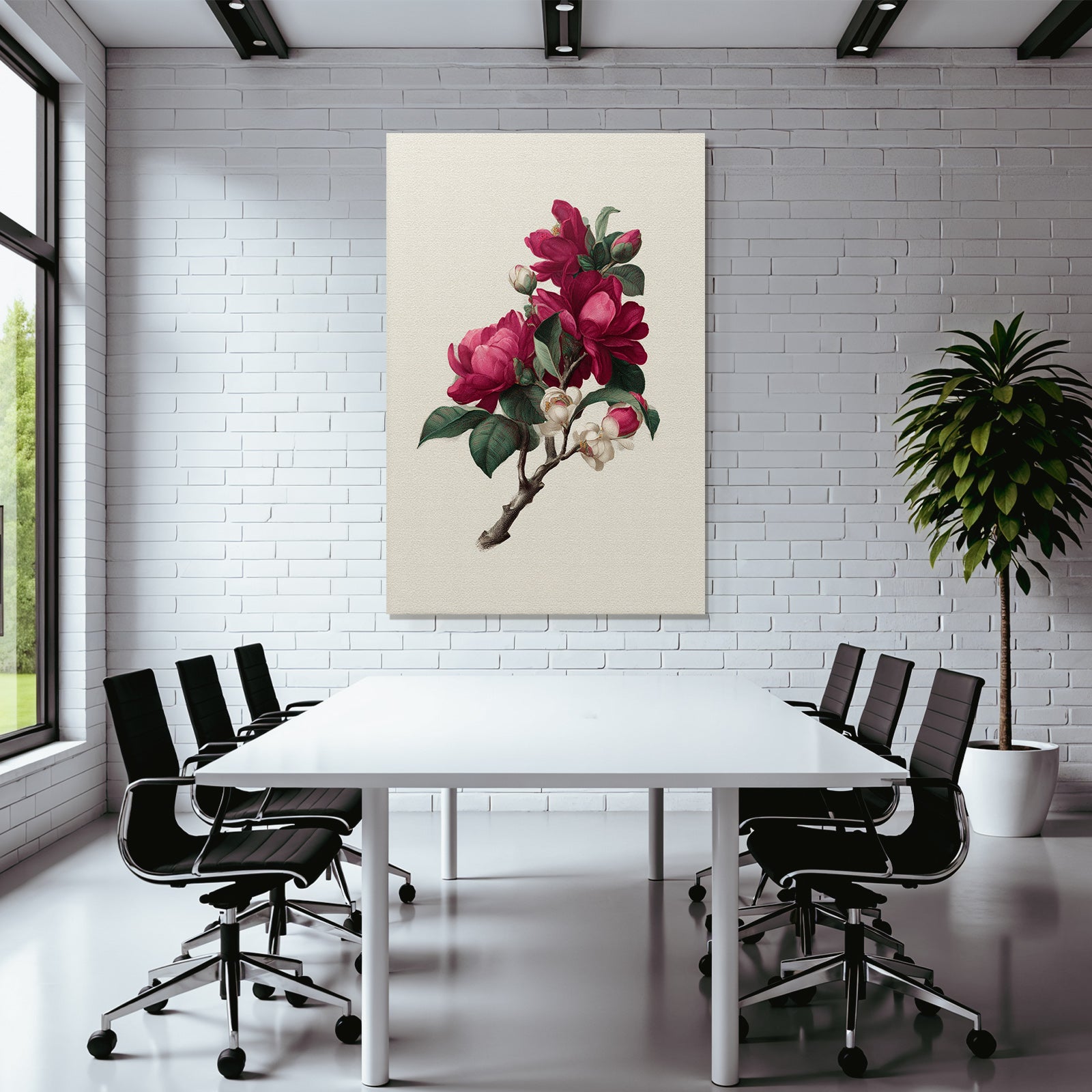 Botanische Magnolienillustration Im Vintage Stil