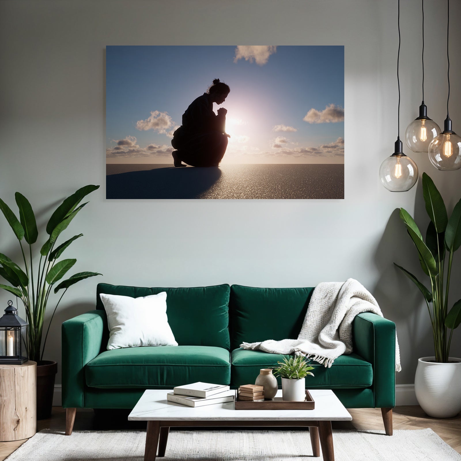 Yoga Meditation Kontemplative Person Mit Scenic Himmel Sonnenaufgang Oder Sonnenuntergang | Yoga und Meditation | Themen und Hobbys