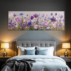 Bunte Florale Pracht Mit Rosen Und Tulpen