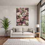 Arrangement In Pink Weiss Und Lila Mit Rosen Und Tulpen