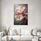 Blumiger Tulpenstrauss In Zarten Pastelltönen