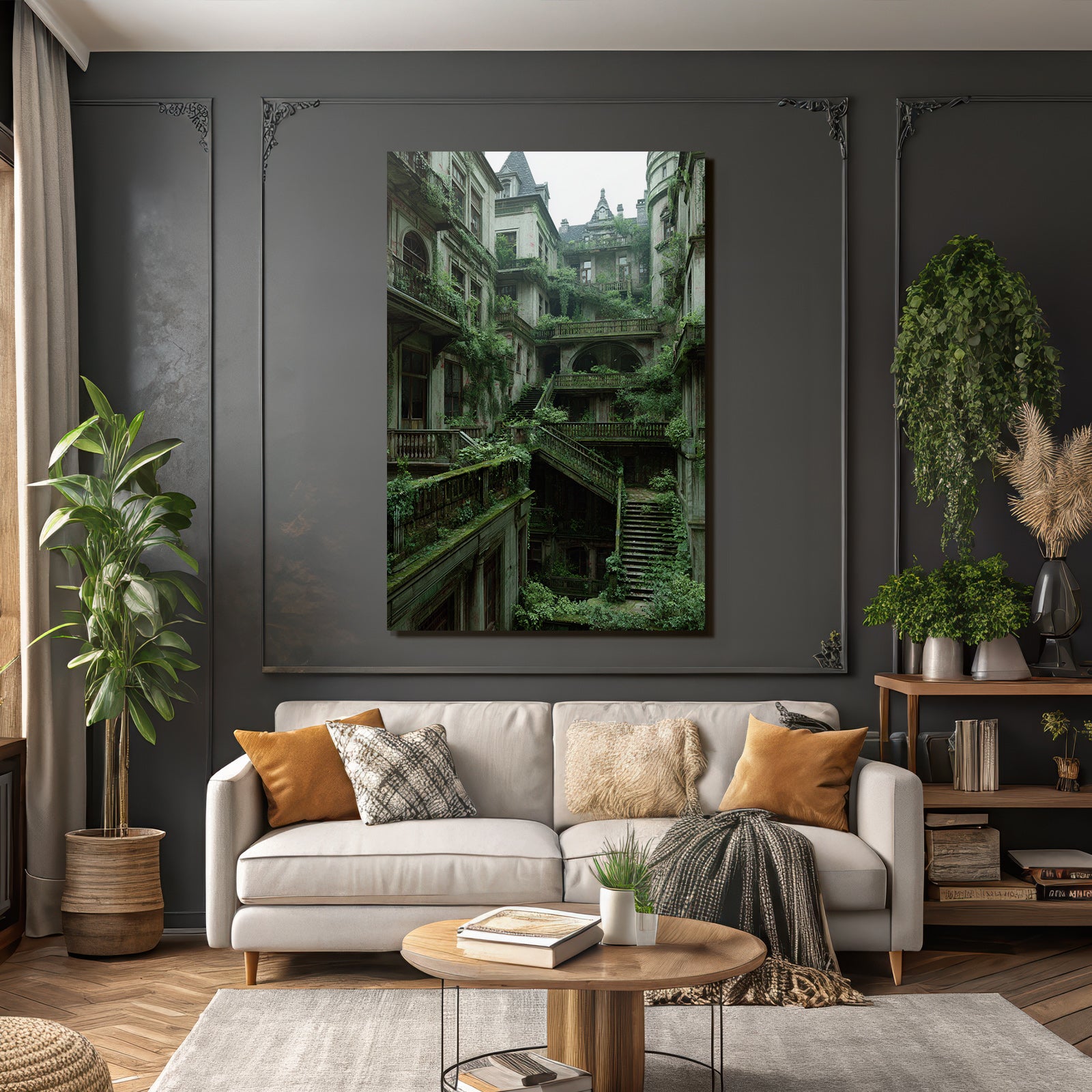 Verlassener Architektonischer Raum Natur Hat Eingefallen | Lost Places | Architektur