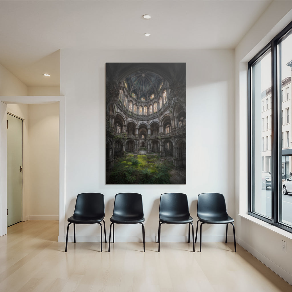 Alte Kirche Verfallene Innenansicht Mit Natur Wachstum | Lost Places | Architektur