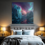 Polarlicht Stunning Naturlandschaft Ice Formations Auroras Polar Region | Fjorde und Gletscher | Landschaften
