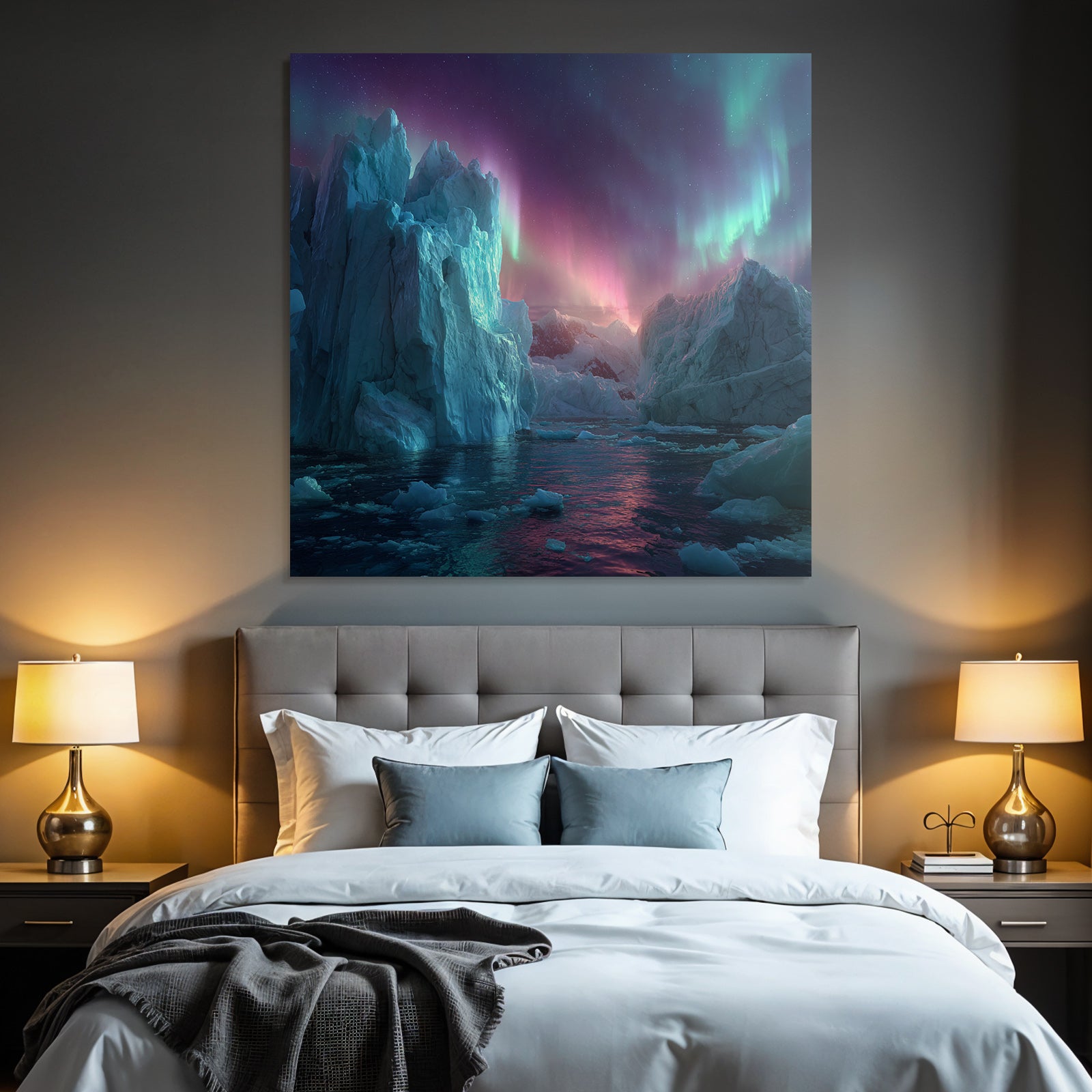 Polarlicht Stunning Naturlandschaft Ice Formations Auroras Polar Region | Fjorde und Gletscher | Landschaften