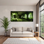 Verlassener Innenraum Mit Pflanzen Im Lichtschein | Lost Places | Architektur