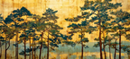 Yoga Meditation Baeume In Warmem Natur Setting Traditionelle Kunst | Yoga und Meditation | Themen und Hobbys