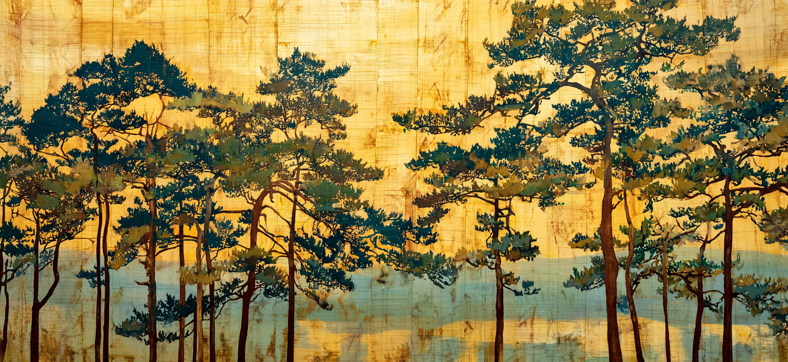 Yoga Meditation Baeume In Warmem Natur Setting Traditionelle Kunst | Yoga und Meditation | Themen und Hobbys