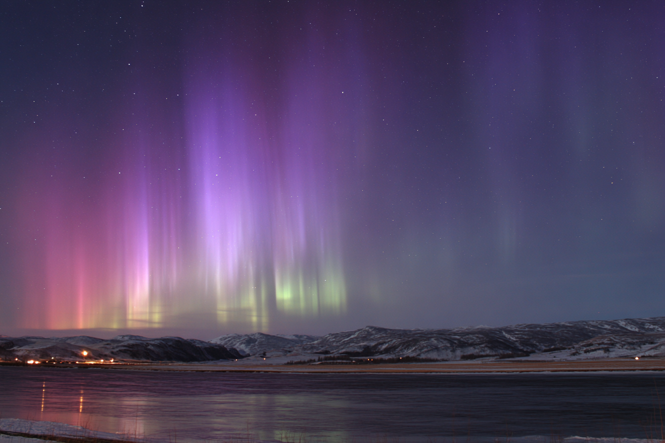 Polarlicht Aurora Borealis Northern Lights Beobachtung In Den Polären Regionen | Fjorde und Gletscher | Landschaften