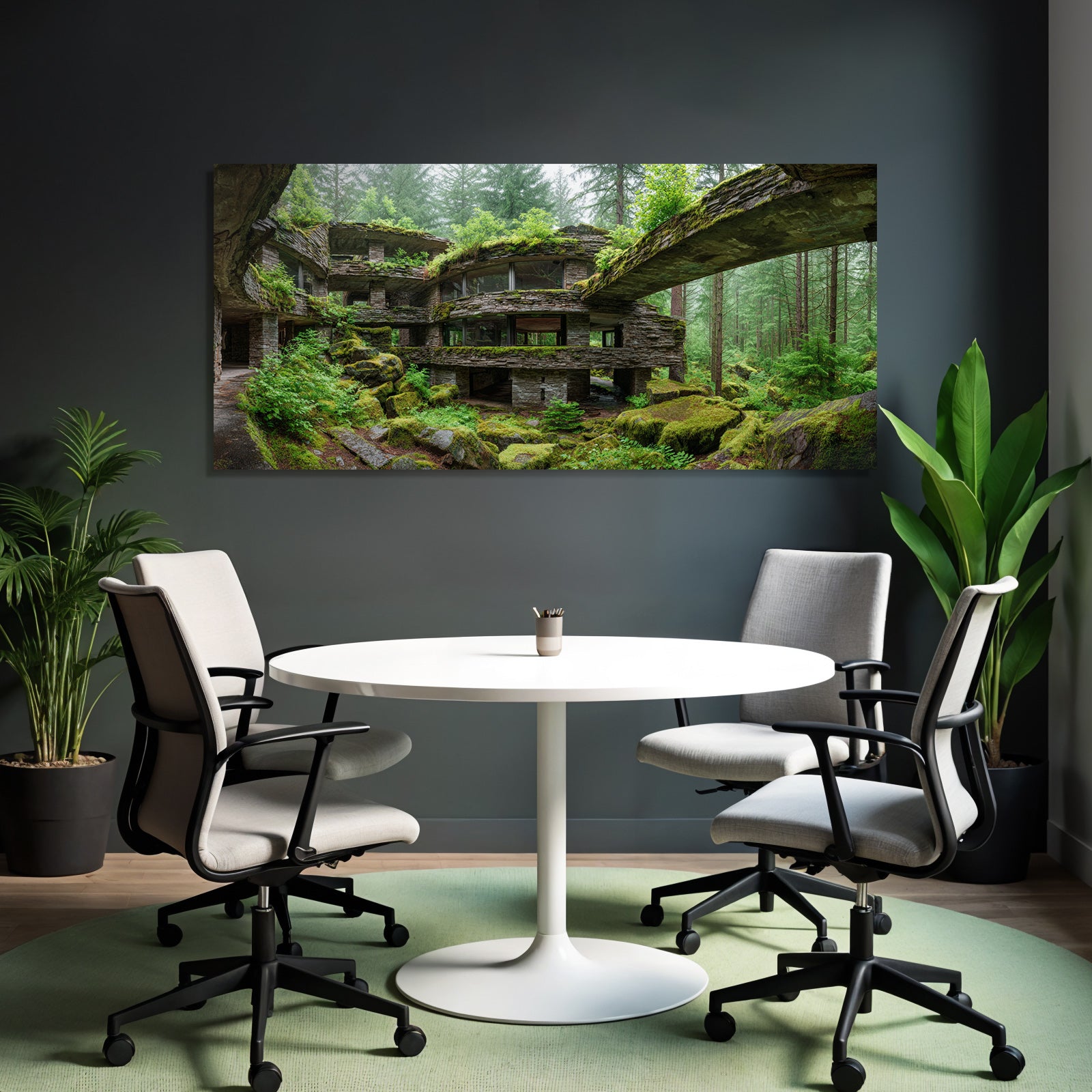 Moderne Im Wald Harmonische Naturbeziehung | Lost Places | Architektur