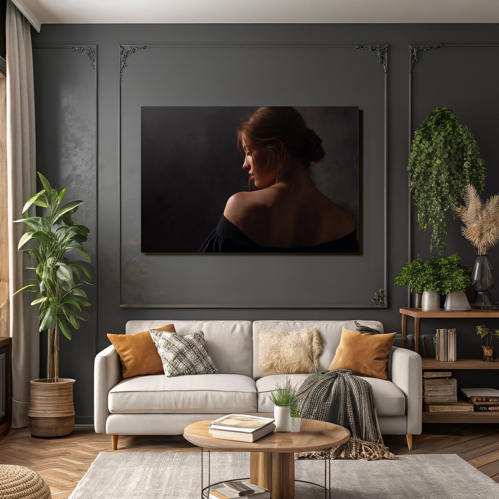 Portrait Einer Person Von Hinten Mit Dramatischer Beleuchtung | Aktkunst und Sinnlichkeit | Menschen und Emotionen