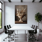 Trocken Retro Flowers Getrocknete Arrangement Im Stein Vase Deko