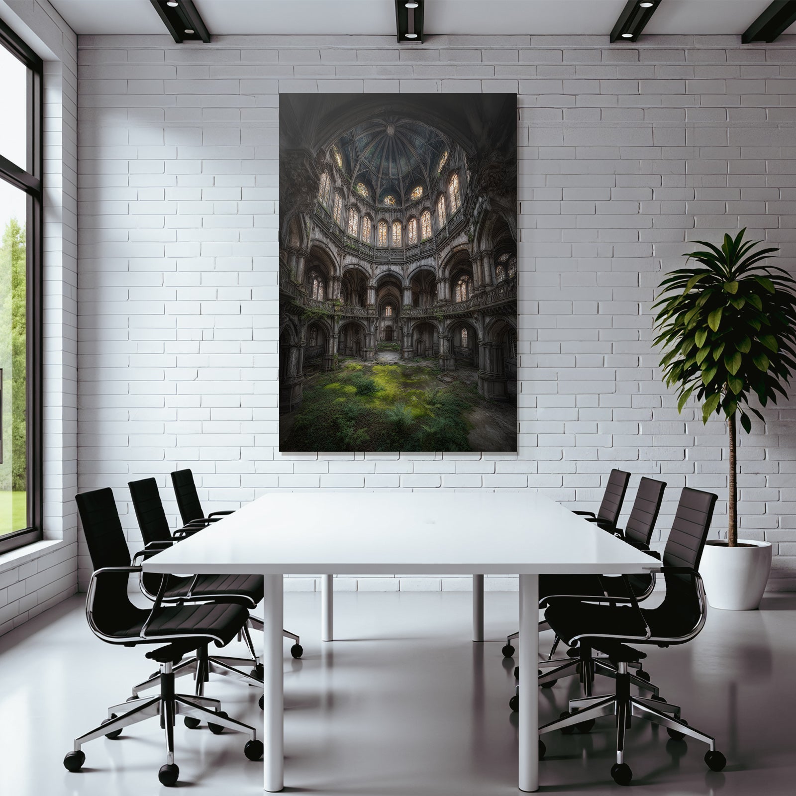 Alte Kirche Verfallene Innenansicht Mit Natur Wachstum | Lost Places | Architektur