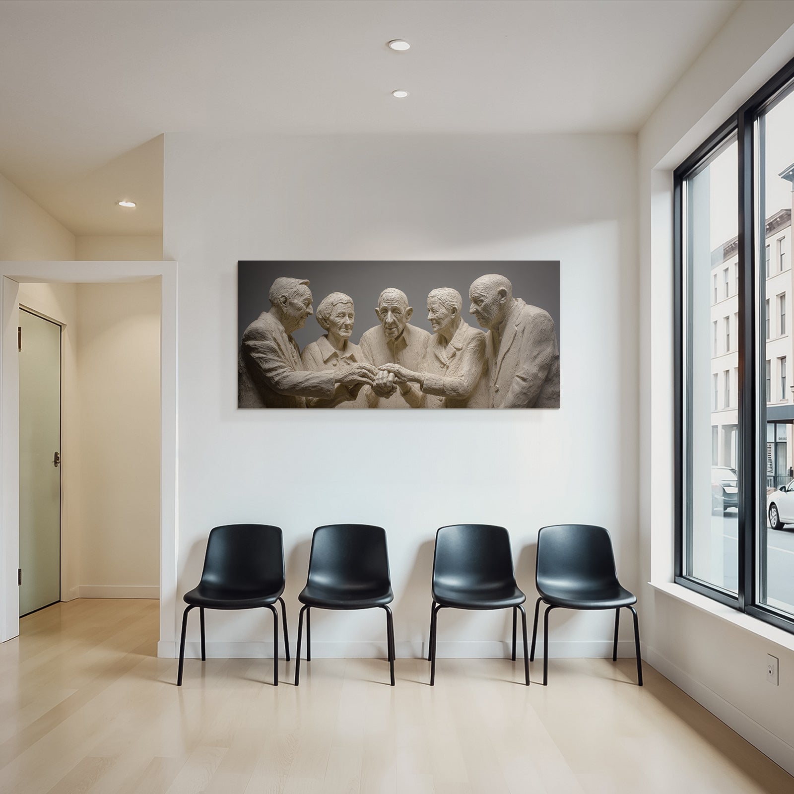 Porträts Gemeinschaft Und Erbaür Der Weisheit Ein Geschmackvolles Skulpturales Kunstwerk | Haende und Gestik | Menschen und Emotionen