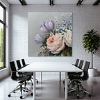 Zarter Strauss Mit Lavendel Und Rosigen Rosen