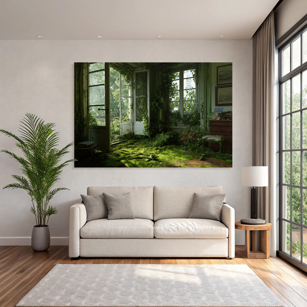 Abandoned Room With Nature Encroachment Sunlit Interior Germany | Lost Places | Architektur