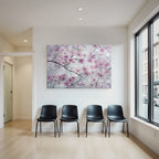 Aquarellbild Sanfte Rosa Kirschblüten Zarte Zweige