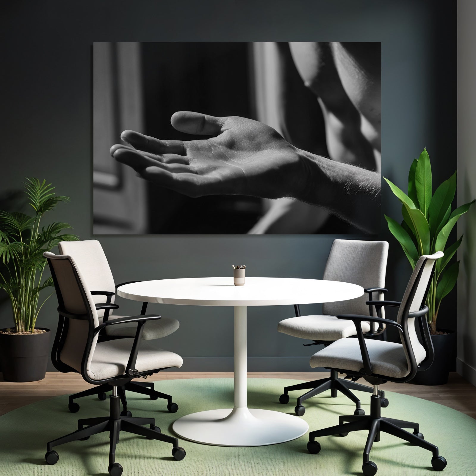 Hand In Entspannter Position Sw Fotografie | Haende und Gestik | Menschen und Emotionen