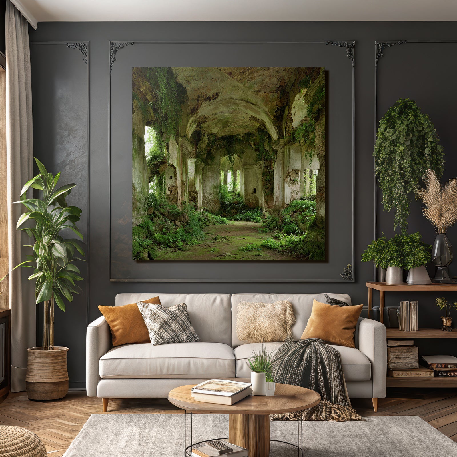 Verlassener Innenraum Von Natur Übernommen | Lost Places | Architektur