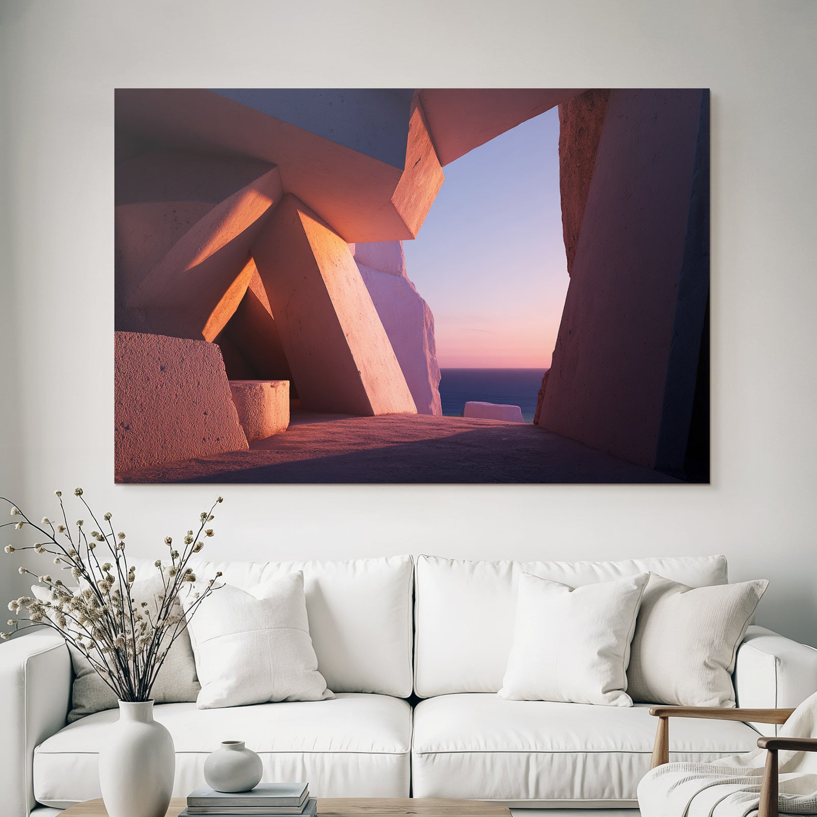 Yoga Meditation Moderne Architektur Gegenüber Dem Meer Sonnenuntergang | Yoga und Meditation | Themen und Hobbys