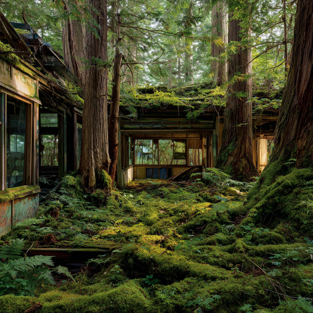 Verlassene Struktur Von Natur Recultiviert | Lost Places | Architektur